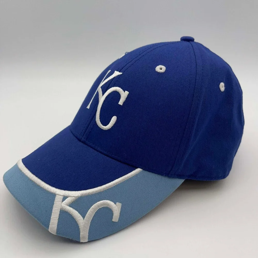 Kansas City Royals KC Baseball Cap Youth Blue‎ Embroidered Fan Favorite EUC